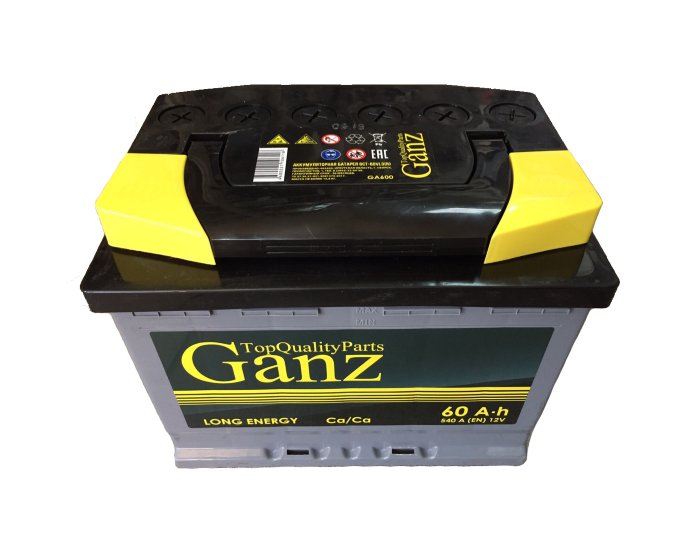 Аккумулятор Ganz GA600 12V 60Ah 540A R+