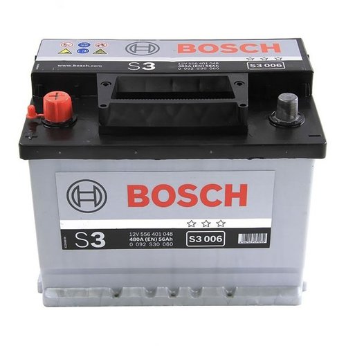 Аккумулятор Bosch S3 006 12V 56Ah 480A L+