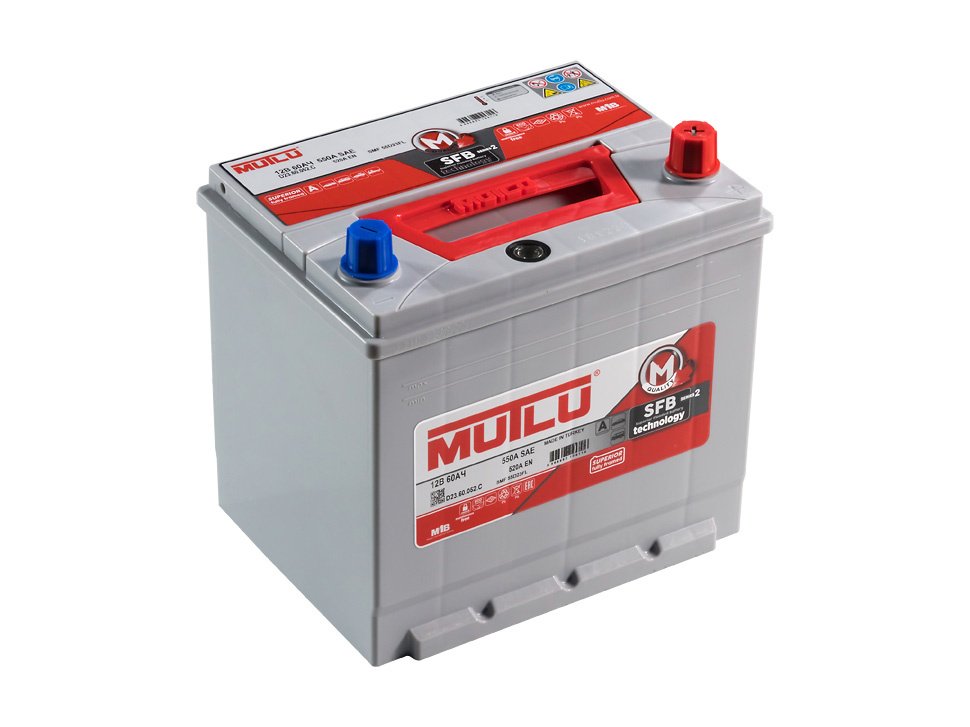 Аккумулятор Mutlu SFB Series 2 SMF 55D23FL 12V 60Ah 520A R+