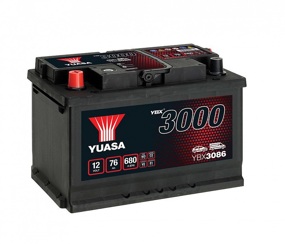 Аккумулятор Yuasa SMF YBX3086 12V 76Ah 680A L+