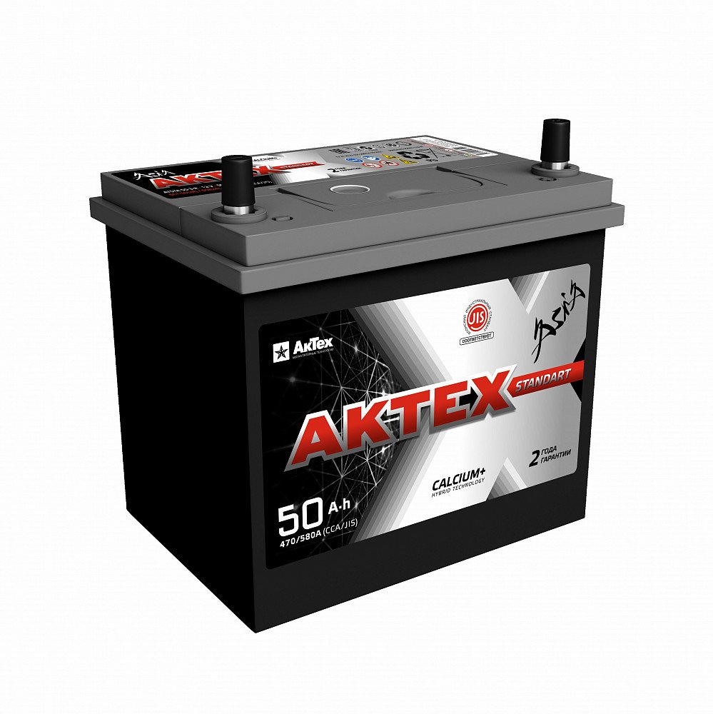 Аккумулятор АкТех Standart Asia ATSTA 50-3-R 12V 50Ah 470A R+