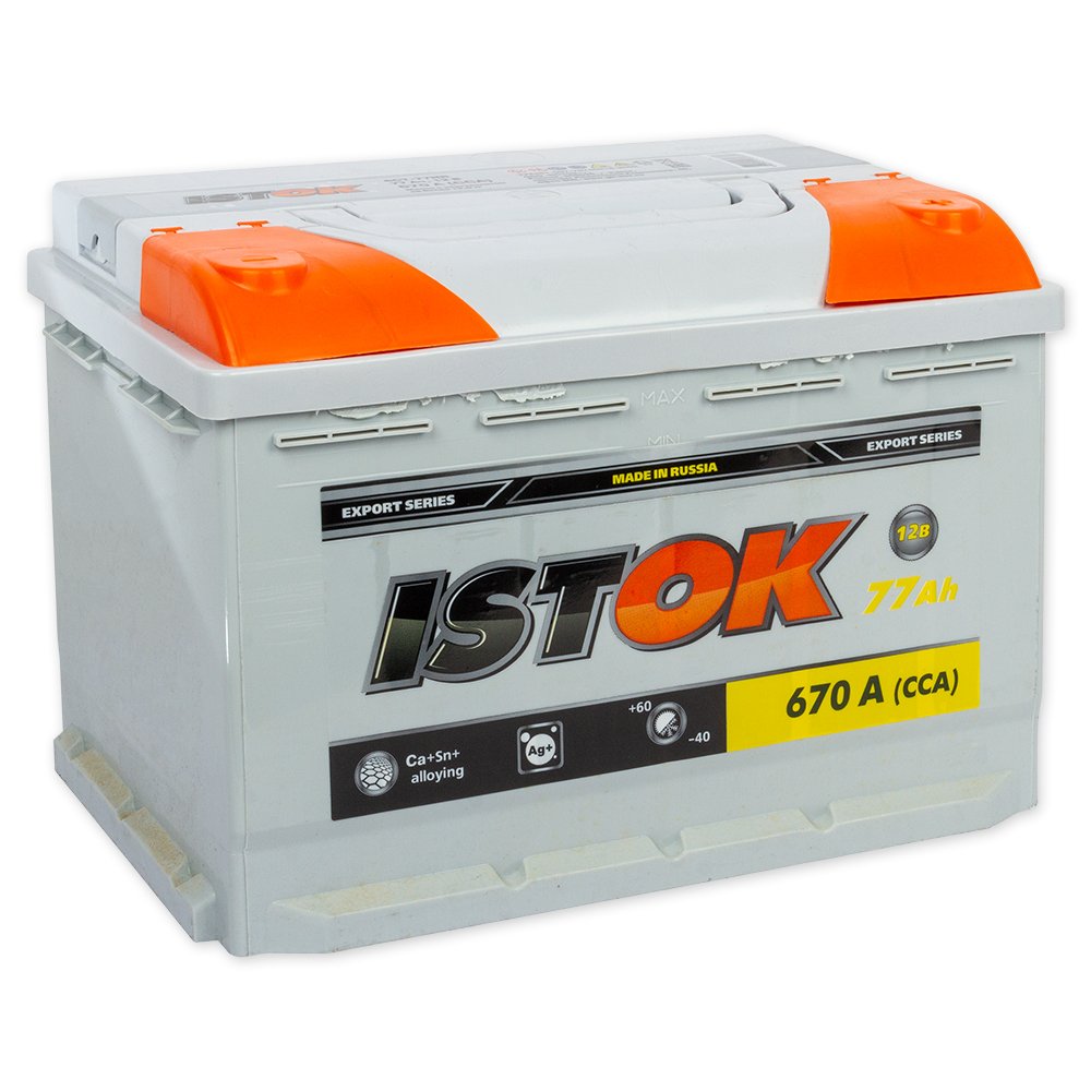Аккумулятор Istok 6CT-77NR 12V 77Ah 670A R+